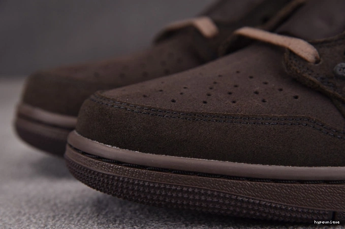 HYPE Low Travis OG 1 x Scott Jordan DM7866-202 Air Velvet Brown 0727